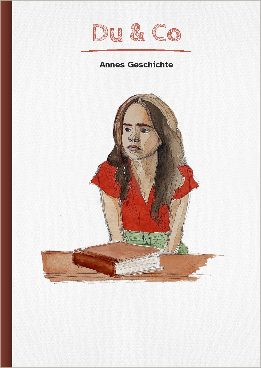 Buch-Cover-Mockup: Annes Geschichte als eigenes Buch